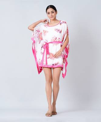 Pink Floral Kaftan Tunic 2