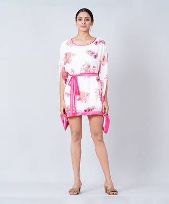 Pink Floral Kaftan Tunic 3