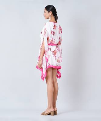 Pink Floral Kaftan Tunic 5