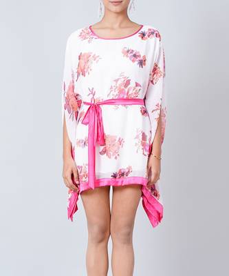 Pink Floral Kaftan Tunic 6