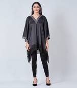 Black Embellished Kaftan Tunic
