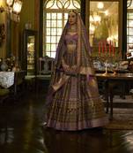 SHOT MAJENTA WITH TORTILLA TONE Silk Traditional Lehnga Choli with Blouse Free Size