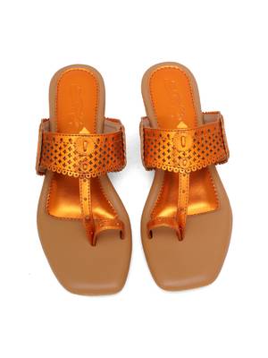 Orange Tangarine Flats 1