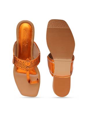 Orange Tangarine Flats 4