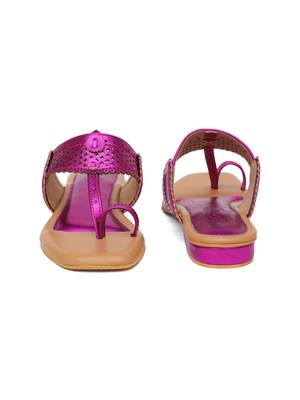 Pink Fuschia  Flats 1