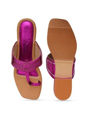 Pink Fuschia  Flats 4