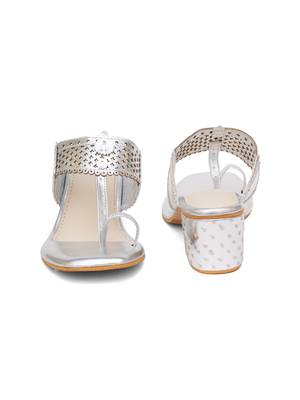 Silver Naazia heels 2