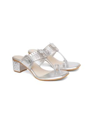 Silver Naazia heels 3