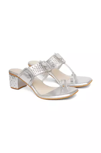 Silver Naazia heels