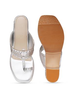 Silver Naazia heels 4