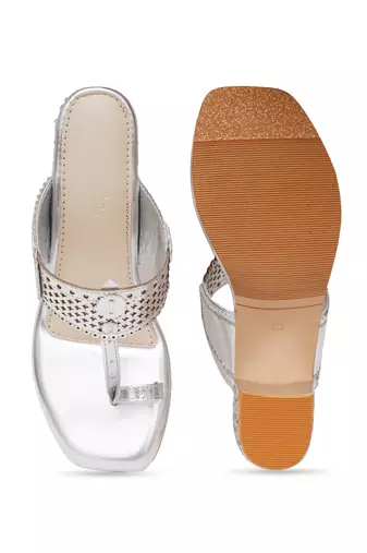 Silver Naazia heels