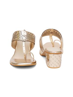 Gold Nazakat heels 2