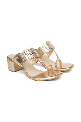 Gold Nazakat heels