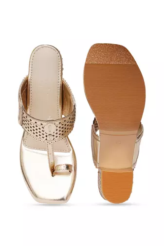 Gold Nazakat heels