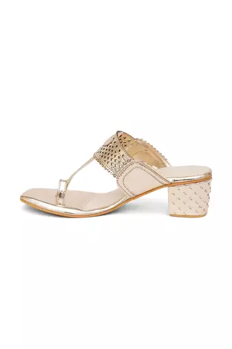 Gold Nazakat heels