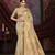 Beige woven art silk saree with blouse