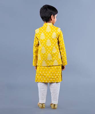 Yellow Tree Pattern Bundi Set 3