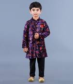 Multi Color Floral Pattern Kurta Set
