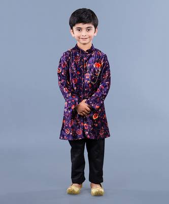 Multi Color Floral Pattern Kurta Set 2