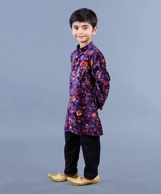 Multi Color Floral Pattern Kurta Set 3