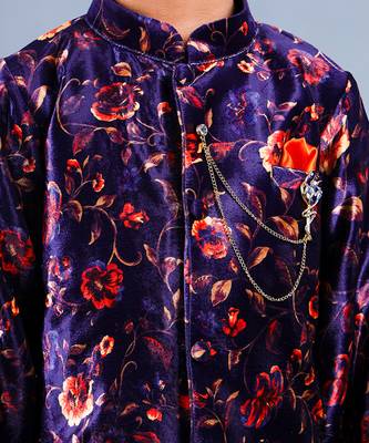 Multi Color Floral Pattern Kurta Set 5