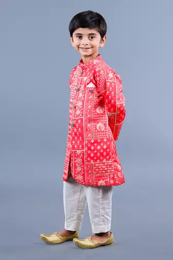 Red Kurta Set