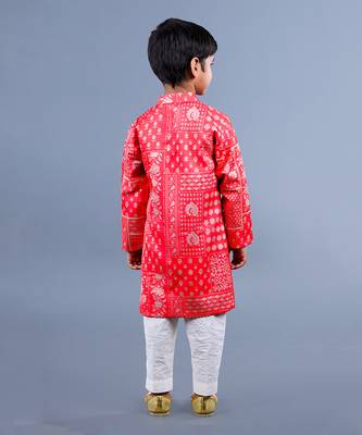 Red Kurta Set 4