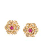 Gold Finish Stud Earrings