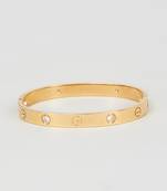 Gold Finish American Diamond Bracelet