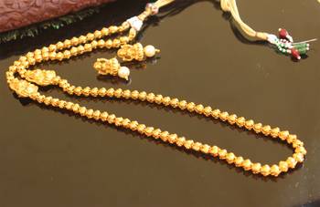 Matte finish temple necklace set 2