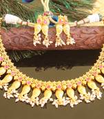 Matte finish Mango necklace set