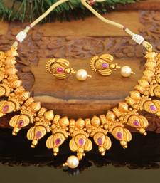 Designer matte finish  necklace set