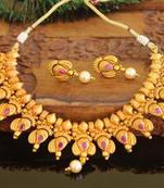 Designer matte finish  necklace set