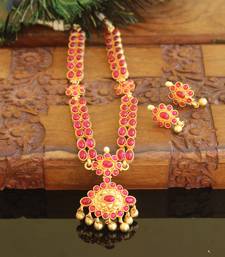 Designer matte finish necklace set