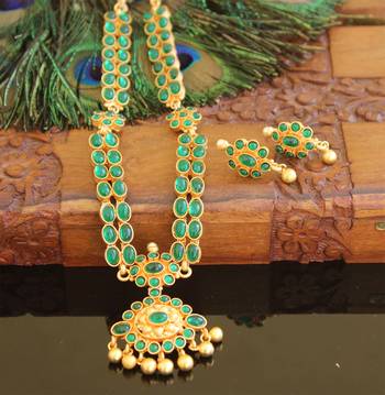 Designer matte finish necklace set 1