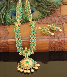 Designer matte finish necklace set