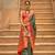 Multicolor Patola Silk Blend Saree With Blouse