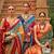 Multicolor Patola Silk Blend Saree With Blouse
