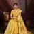 Yellow woven art silk saree with blouse