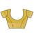 Yellow woven art silk saree with blouse