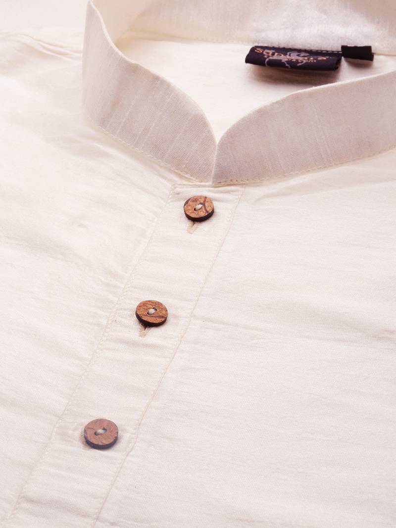 Sanwara Men Yellow Floral Straight Bandi Jacket with Kurta & Churidar