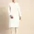 White solid cotton silk kurta-pajama