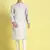 White printed cotton kurta-pajama