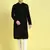 Black embroidered cotton kurta-pajama