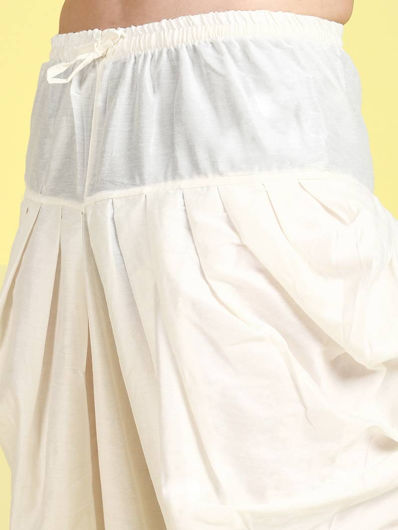 Sanwara Men Light Green Printed Straight Bandi Jacket with Kurta & Cawl Pant