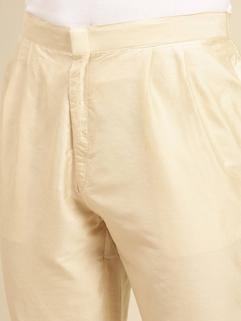 Sanwara Men's Solid Light Beige Colour Cotton Payjama Style Pant