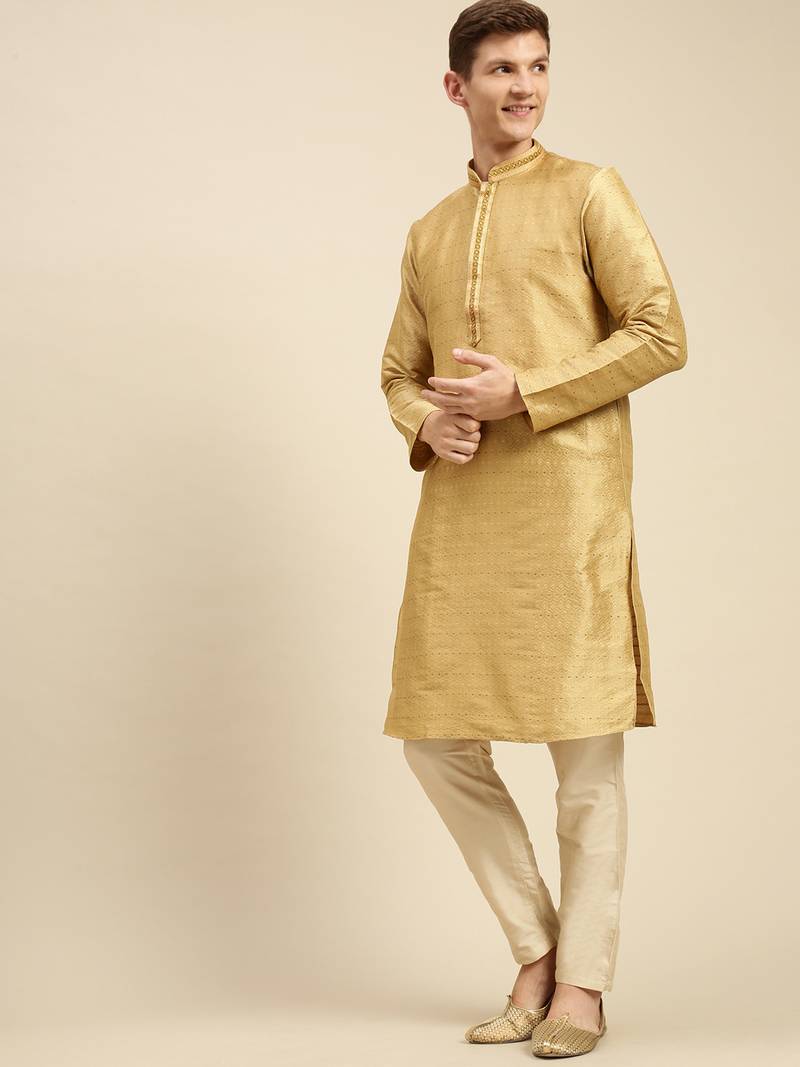 Sanwara Men's Solid Light Beige Colour Cotton Payjama Style Pant