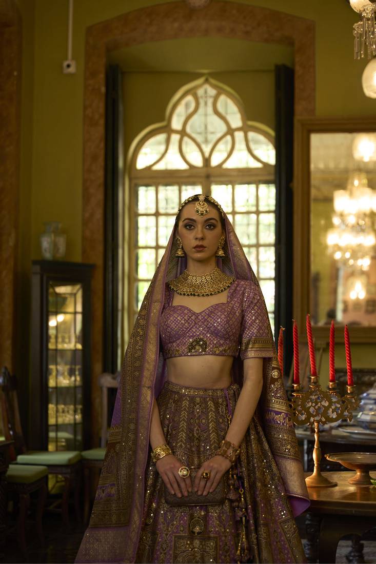 SHOT MAJENTA WITH TORTILLA TONE Silk Traditional Lehnga Choli with Blouse Free Size