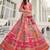 Multicolor embroidered silk semi stitched lehenga