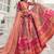 Multicolor embroidered silk semi stitched lehenga